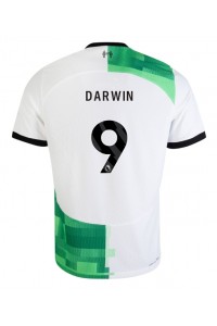 Liverpool Darwin Nunez #9 Jalkapallovaatteet Vieraspaita 2023-24 Lyhythihainen